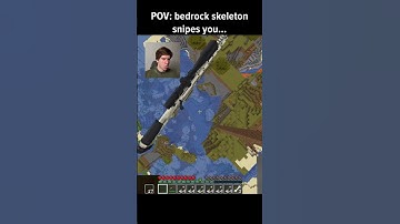 Bedrock Skeletons 💀#minecraft