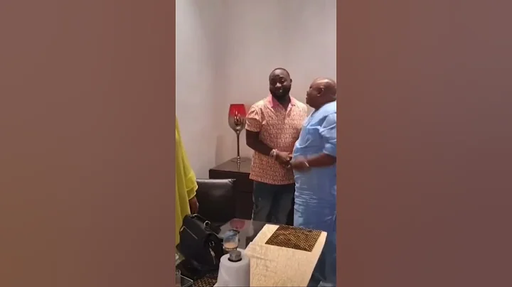 Davido Prostrates For Gov Ademola Adeleke And Bashorun Dele Momodu