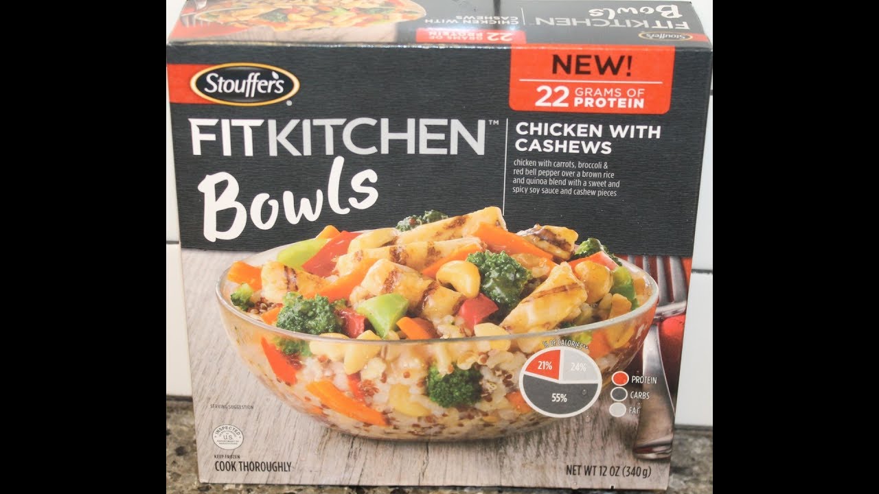 Stouffers Fit Kitchen Bowls Chicken With Cashews Review YouTube