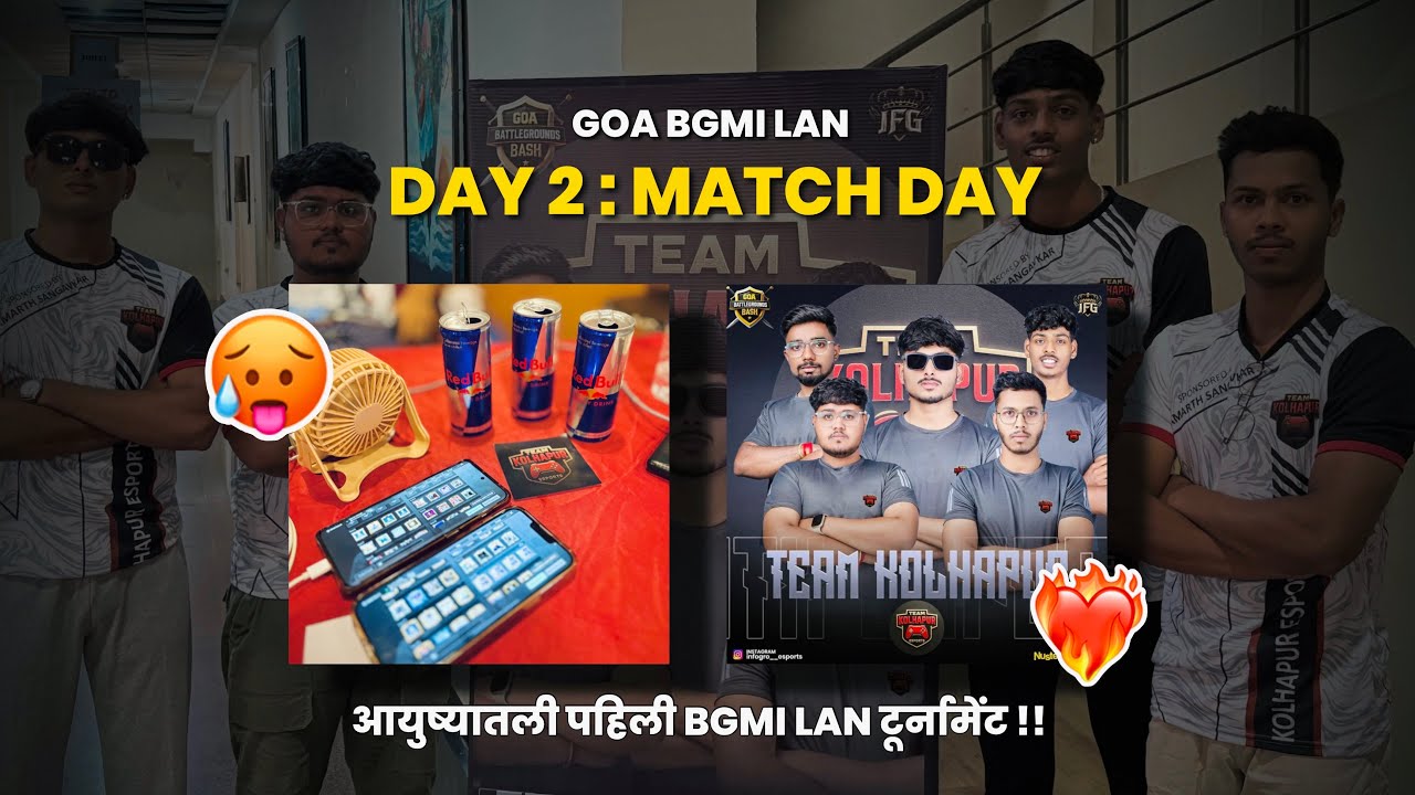 🌴GOA BGMI LAN DAY 2 VLOG | MATCHDAY | WHAT HAPPENED IN LAN🥲 - YouTube