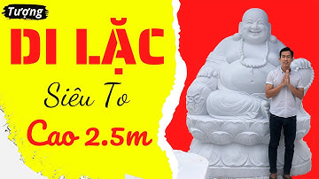 Tượng Di Lặc Ngồi Đá Đẹp Cao 2.5m