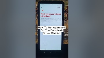 How To Get Approved Off The Doordash Driver Account #doordash #doordashdriver #waitlist #waitlisted
