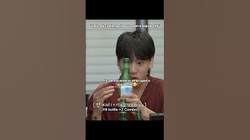 Learn how to open a Soju Bottle tutorial by Taehyung v/s Jungkook🤣🤭 #btsshorts #taekook #lajibolala