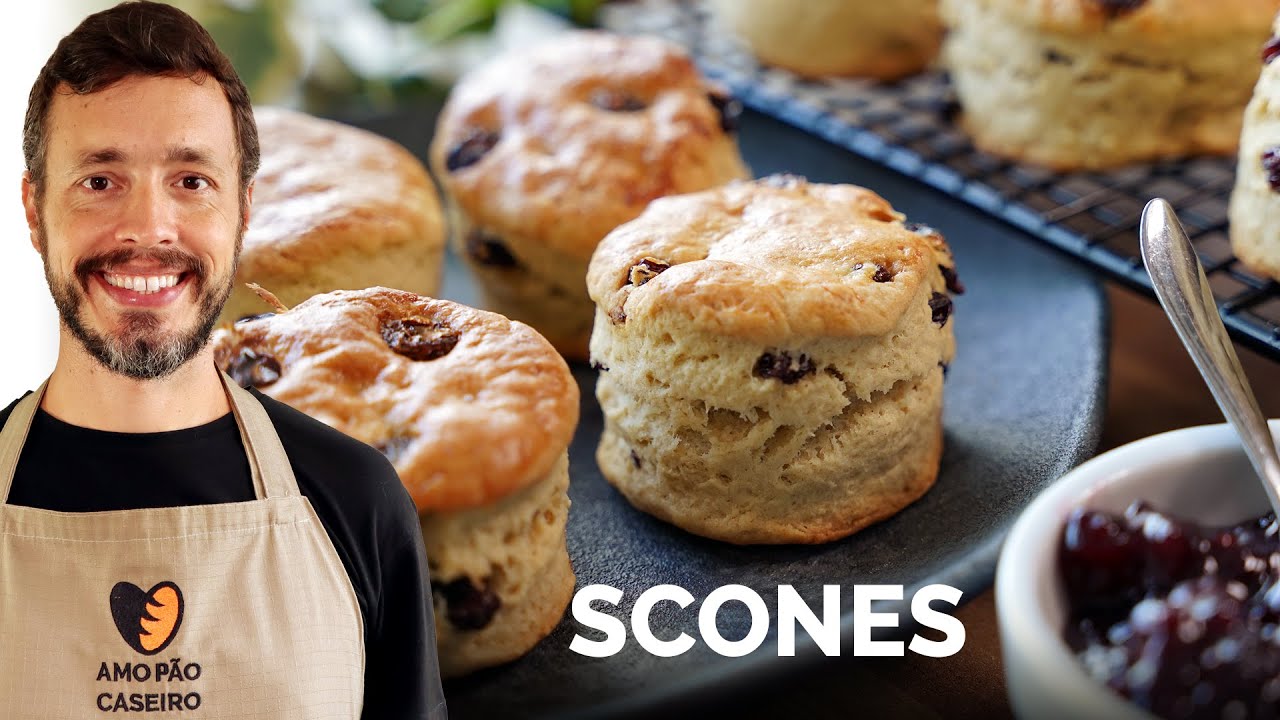 SCONE - Uma receita de pãozinho rápido típica do chá da tarde inglês