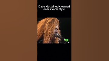 Dave Mustaine clowned about his singing