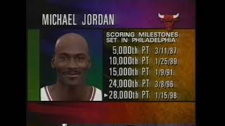 Allen iverson Vs Michael jordan. Philadelphia 76ers vs Chicago bulls 97/98 Season 01/15/1998.