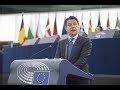 Strasburgo, l'intervento del Presidente Conte al Parlamento europeo