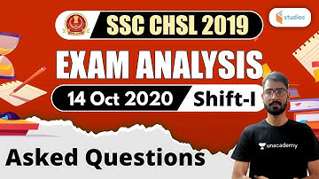 SSC CHSL (14 October 2020, 1st Shift) Maths | CHSL Exam Analysis | Maths by Ajay Choudhary