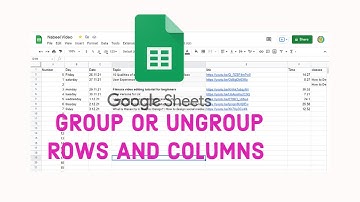 How to Group Rows or Columns in Google Sheets | How to Ungroup row or columns in Google Sheets