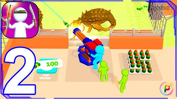 Dino Defense! - Gameplay Walkthrough Part 2 Dino Army Commander Base Defense (iOS, Android Gameplay)