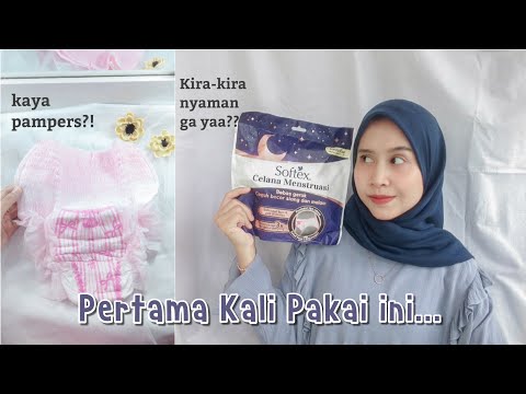 Day 1 Menstruasi pakai ini oke ga ya?| REVIEW SOFTEX CELANA MENSTRUASI