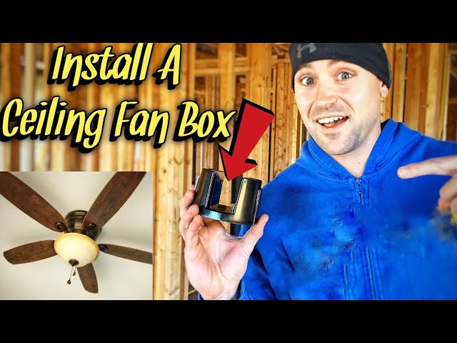 Install A Ceiling Fan Box Saddle