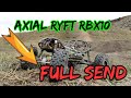 RC ROCK BOUNCER FULL SEND UP THE HILL | SAVAGE LEVEL | AXIAL RYFT RBX10 AXIAL BOMBER