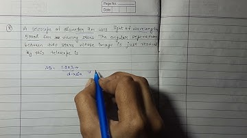 Errorless physics ray optics questions || a telescope of diameter 2m uses light of wavelength 5000A