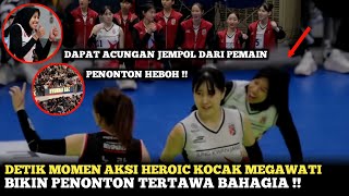 DETIK MOMEN HEROIK KOCAK | Megawati Jadi Sorakan Satu Stadion Liga Korea 2024.