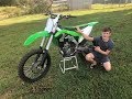 LITTLE KID BUYS HIS FIRST REAL RACING DIRTBIKE ( TOO MUCH POWER ) !!!