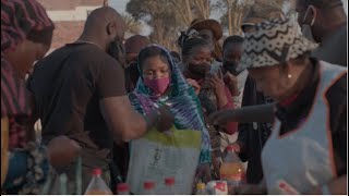 Zack Mwekassa helps feed the hungry. 90 families in JOHANNESBURG SOUTH AFRICA