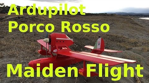 Arduplane Porco Rosso maiden flight