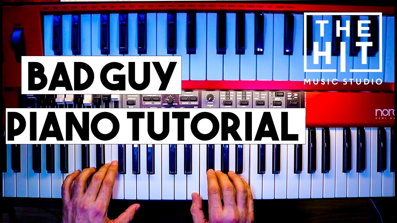 Piano Lessons For Beginners Billie Elish Bad Guy Piano Tutorial Youtube - how to play roblox piano billie eilish bad guy full easy