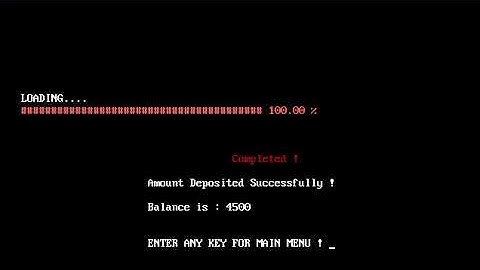 Bank Management System in C++