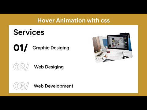 CSS Animation Tutorial: Creating Text Hover Effects for Website Sections