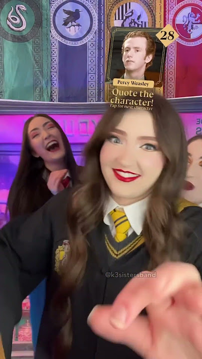 Harry Potter Impressions Challenge! 😱🤔🤣 K3 Sisters #shorts #harrypotter #challenge