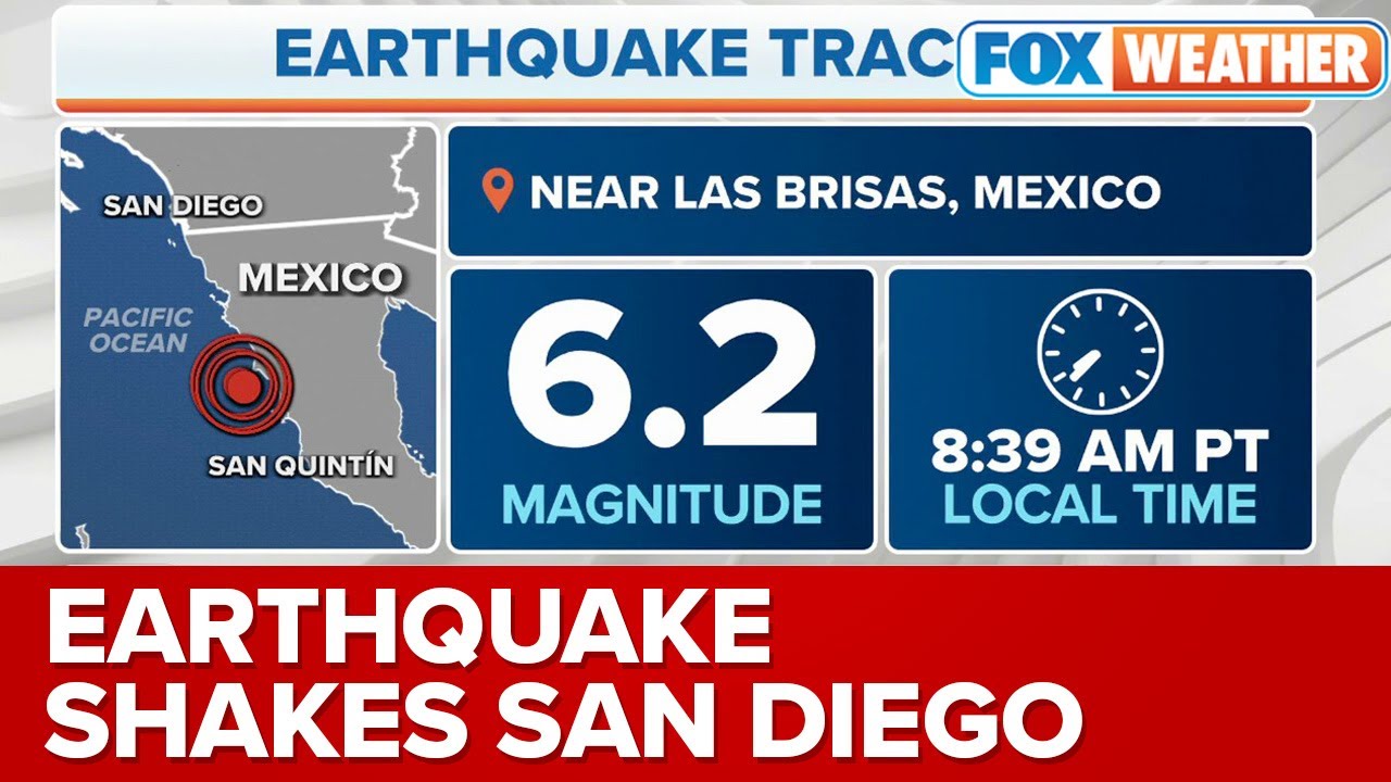 Magnitude 6.2 Earthquake Detected Near Baja California, Felt In San Diego 