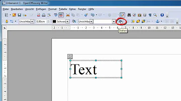 Wie drehe ich die Schrift bei OpenOffice?