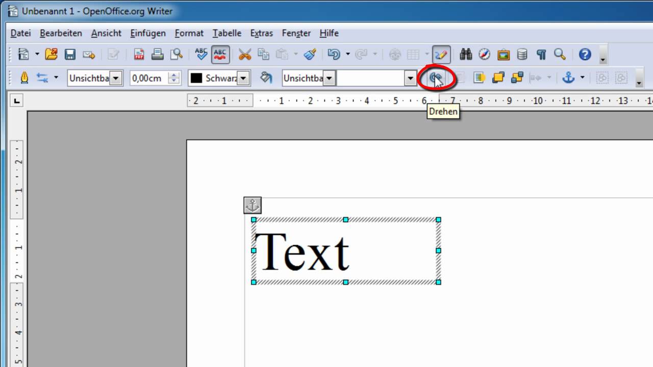 Textfeld einfügen open office