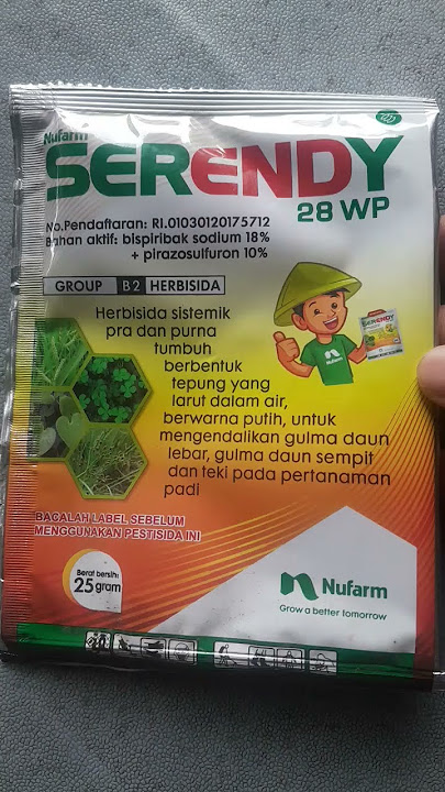 Herbisida serendy selektif  ampuh untuk pengendalian rumput tanaman padi #herbisida #padi #serendy