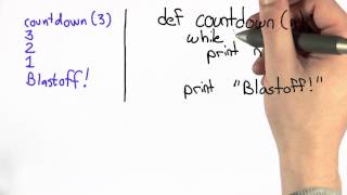 Blastoff Solution - Intro to Computer Science