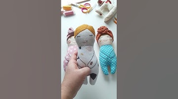 Tiny rag doll sewing pattern LET