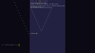 hollow inverted pyramid pattern using class in c++ | PWOS #shorts Profile