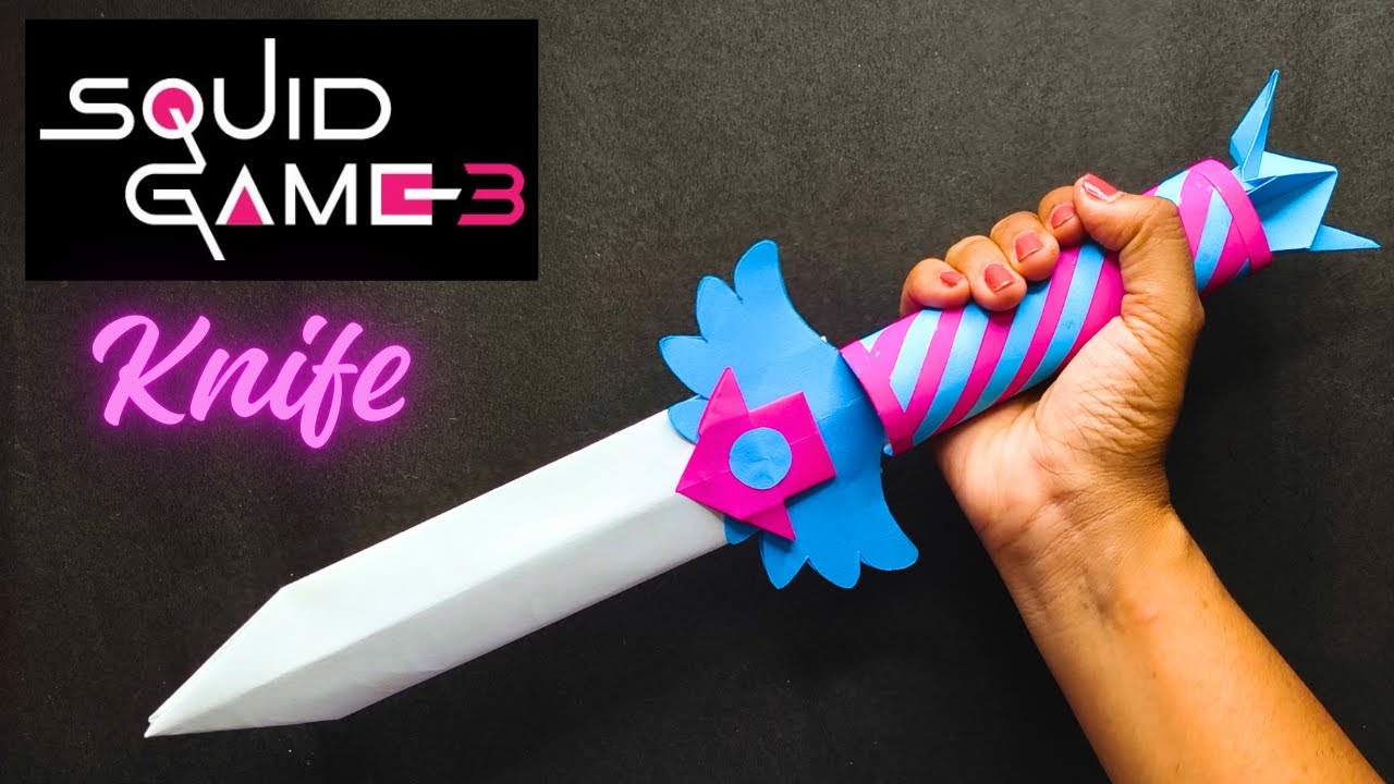 How To Make Squid Game Knife By Paper 