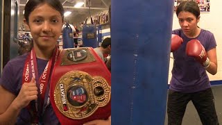 Violet Lopez of Milwaukee is a boxing champion at 12