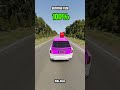 Chance of survival with different vehicles - BeamNG.drive! #shorts