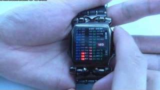 How To Use InceptionWaterproof LED Display Watch (Stainless Steel Cover, Rubber Band)