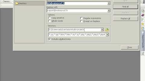 PHPEdit Search and replace tutorial
