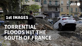 Damage in Breil-sur-Roya, after France is battered by storm and floods | AFP