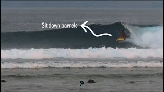 Sit down barrels , sunset surf | Bongkas Reef Gili Trawangan