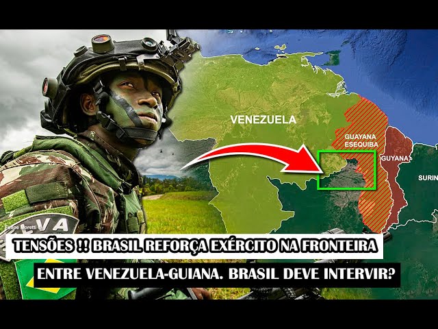 Exército brasileiro reforça segurança na fronteira com a Venezuela