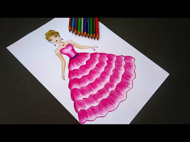 Barbie Doll Coloring Page  Easy Drawing Guides