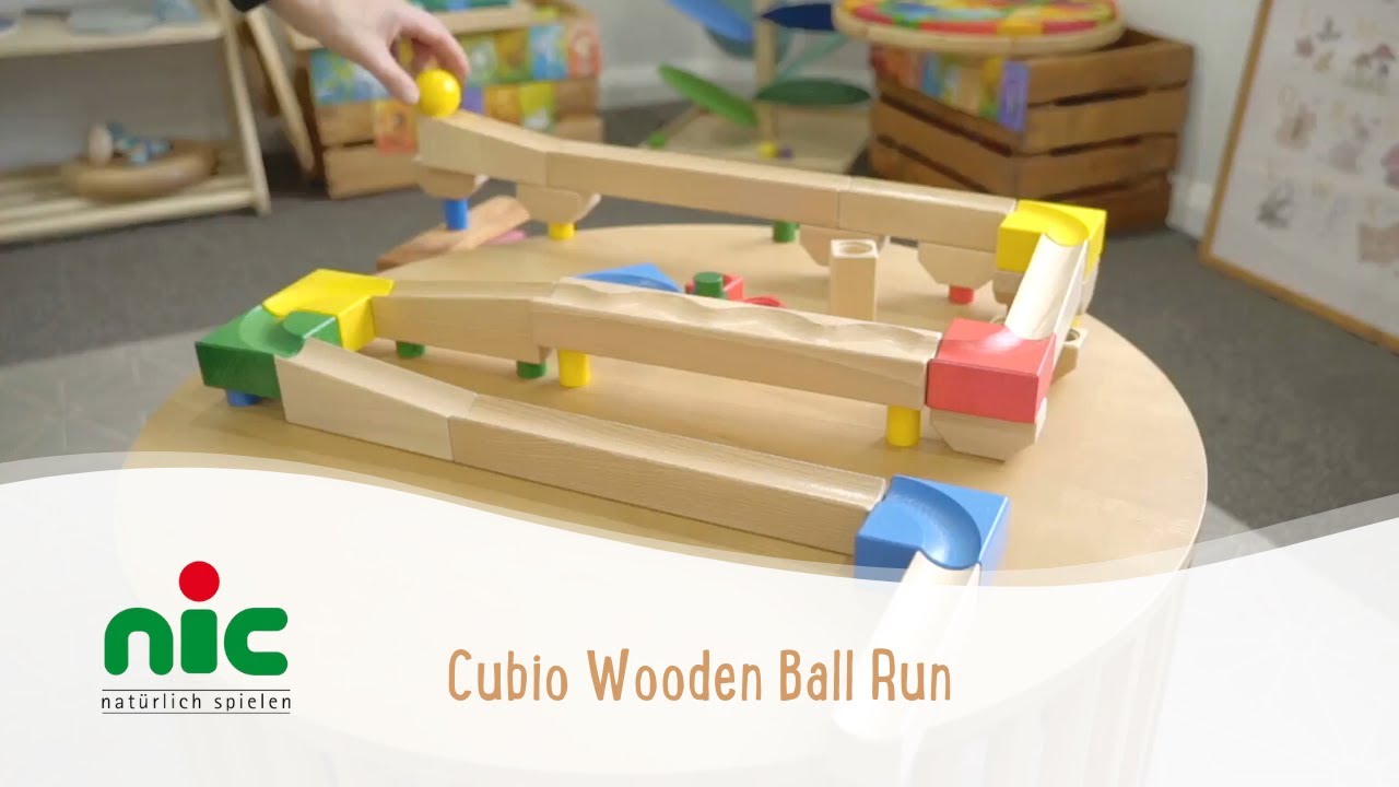 nic Cubio Wooden Ball Run - YouTube