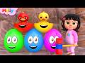 मेली के रंग-बिरंगे सरप्राइज़ एग्स | Melly Explores Surprise Eggs | Melly Hindi Rhymes