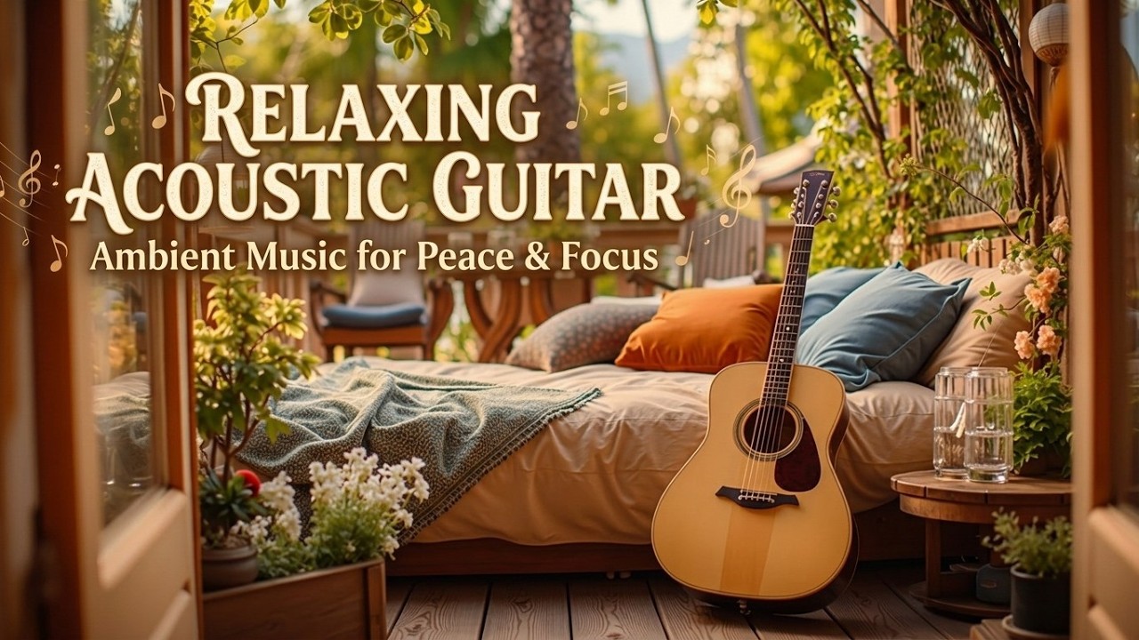 Расслабляющая акустическая гитара для сна и глубокой релаксации - Закат