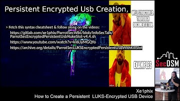 How to create a persistent, LUKS encrypted USB device