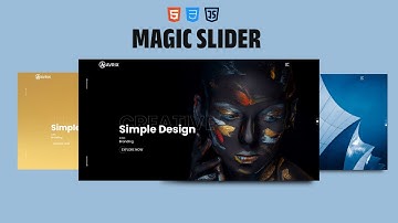 Parallax Image Slider HTML CSS JavaScript |  Image Slider in Html CSS