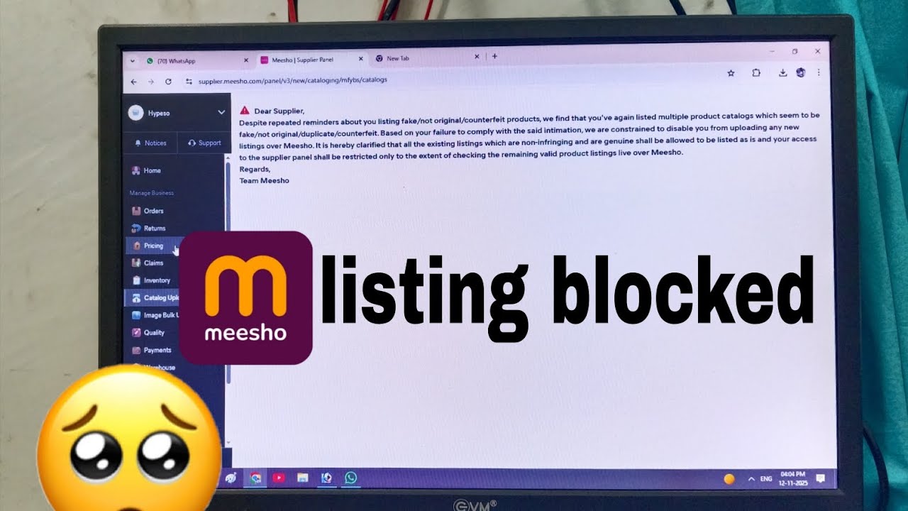 Meesho Listing Blocked Problem Fix | Seller ID, QC Reject & Policy Issue Full Guide