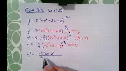 Chain Rule with Extended Power Rule and Trig!