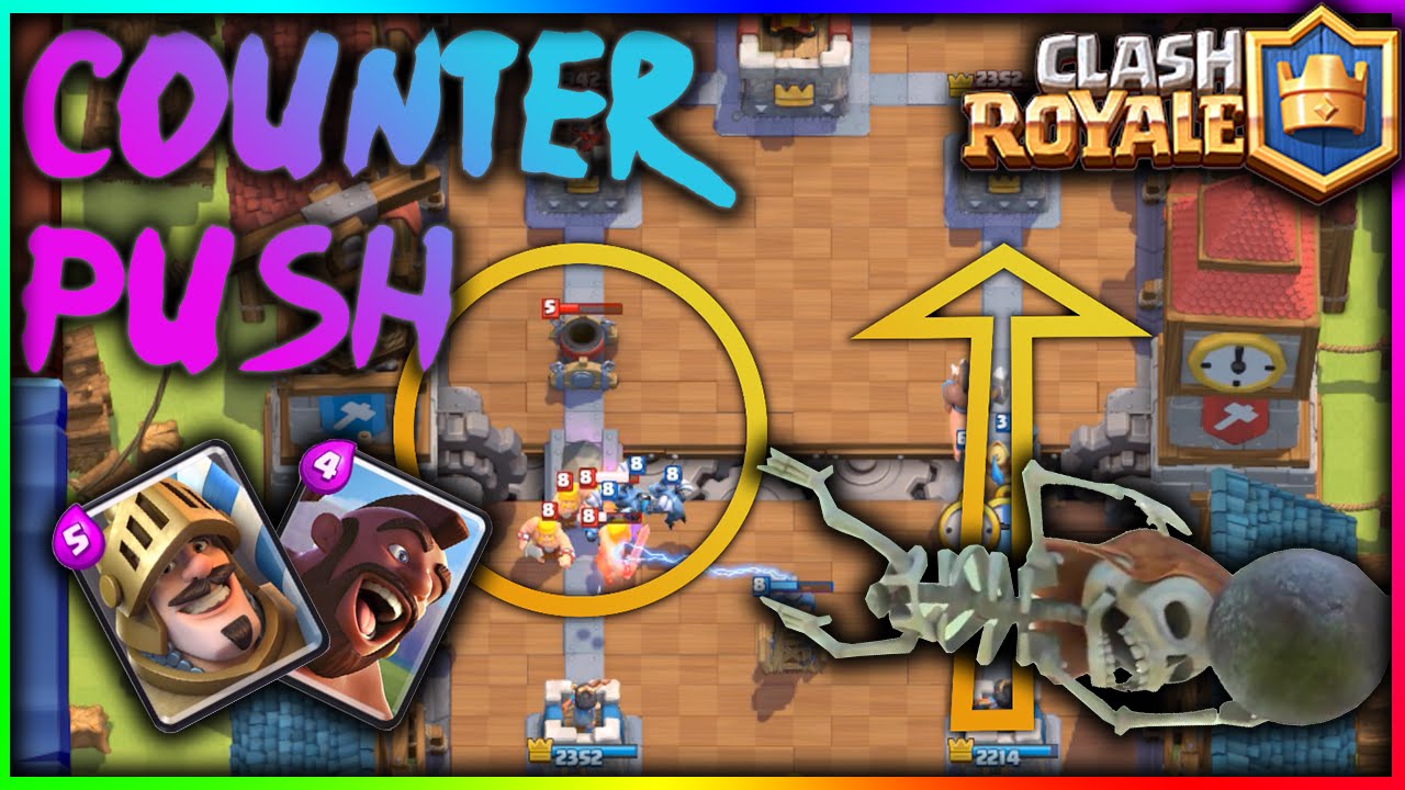 HOW TO WIN EASILY Counter Push Battle Deck Clash Royale Attack